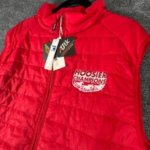 CORE365 Warm Logik Red Puffer Vest Hoosier Champions Men's 2XL